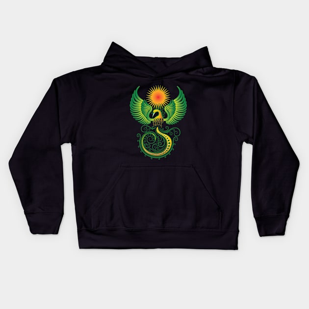 Phoenix Decoration Kids Hoodie by tsign703